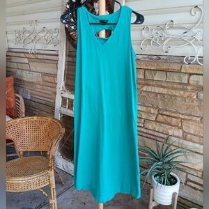 J.Jill Wearever Collection Teal Sleeveless Dress_ XSP
